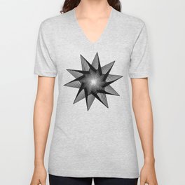 10 Pointed Star V Neck T Shirt