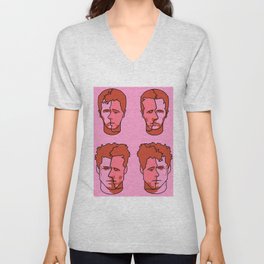 Where is my mind? Pink V Neck T Shirt