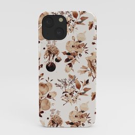 Skull and flower iPhone Case