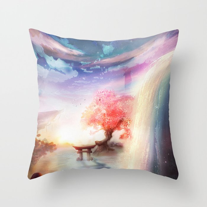 Unknown Lands Throw Pillow
