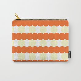 warm color scheme pattern Carry-All Pouch | Warm, Print, Vintage, Orange, Vibrant, Artwork, Clock, Abstract, Funky, Beautiful 