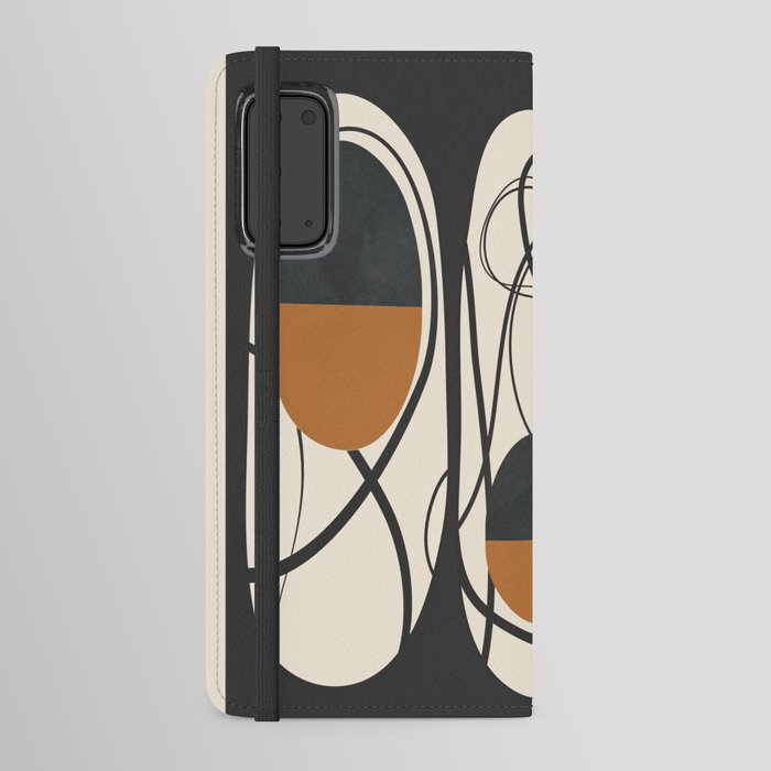 Line Form Abstraction 3 Android Wallet Case