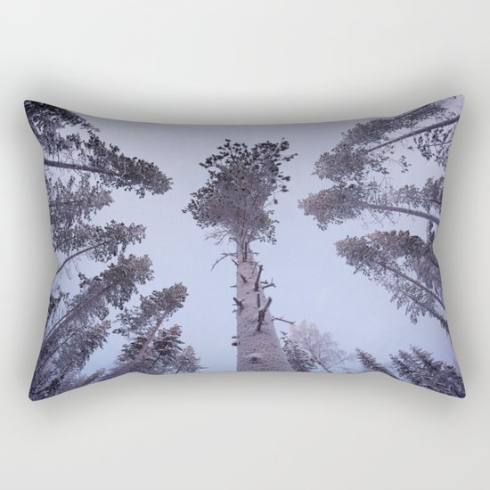 Snow Trees Please Rectangular Pillow