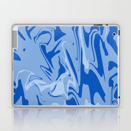 Luxury Blue Liquid Marble Abstract Laptop Skin