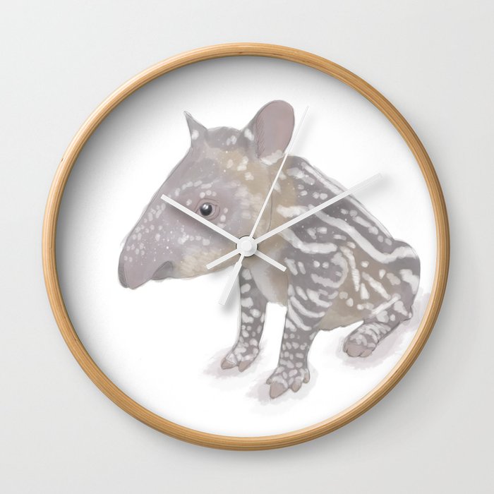 Baby Tapir Wall Clock