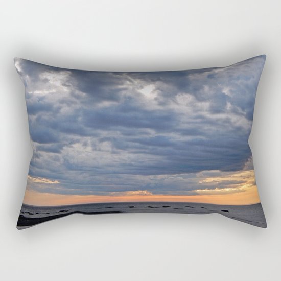 Dramatic Skies Over the Sea Rectangular Pillow