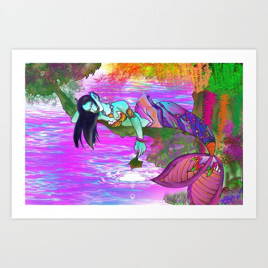 Rusalka. Art Print