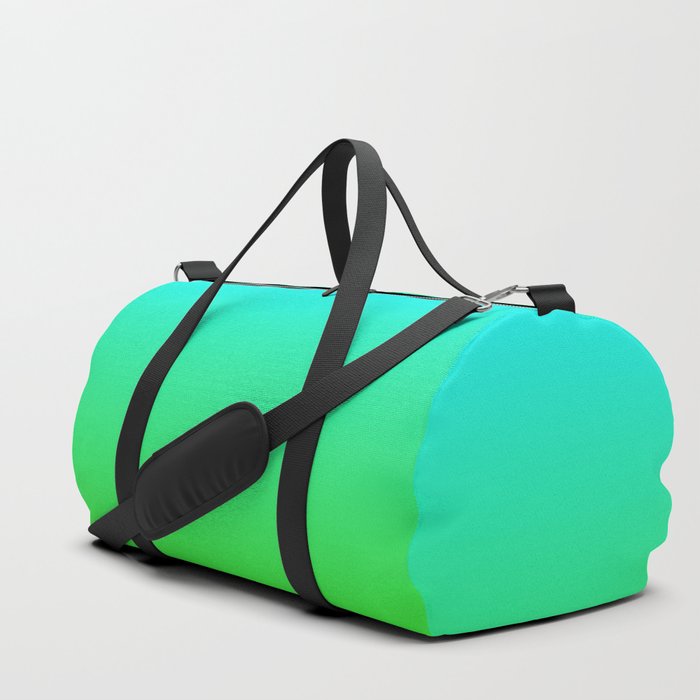 FLUORESCENT BLUE & GREEN GRADIENT  Duffle Bag