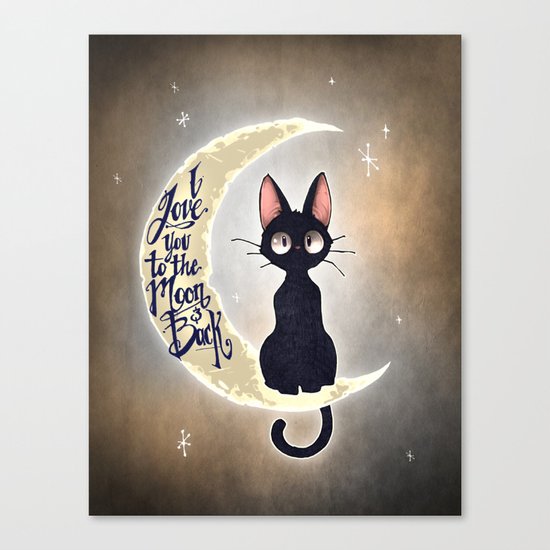 I Love You To The Moon & Back Canvas Print