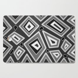 Abstract black geometrical shapes Cutting Board