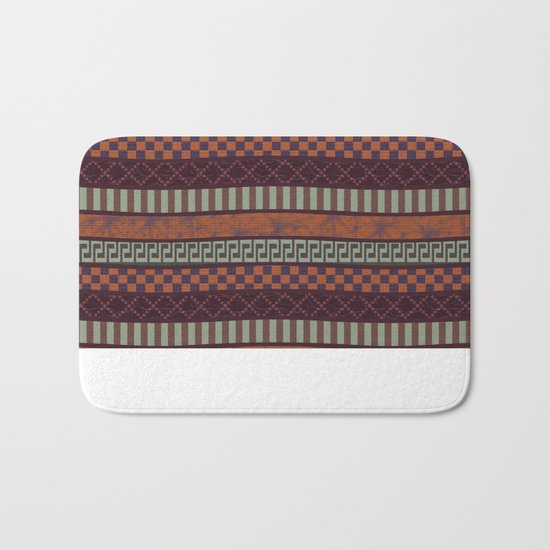 Busy Ribbon Stripes 2 Bath Mat