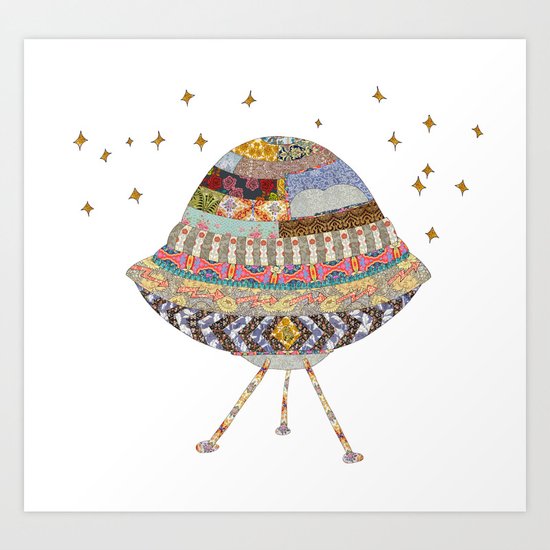 My Spaceship Will Come Art Print