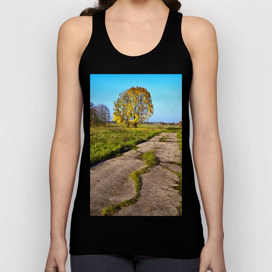 Golden autumnal spirit Unisex Tank Top