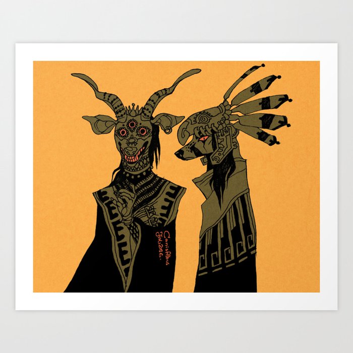 Shrinekeepers Art Print By Canisalbus Society6