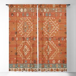 Heritage Traditional Moroccann Rug Design Blackout Curtain