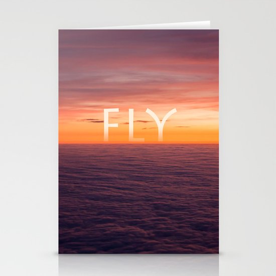 Above the clouds Stationery Cards