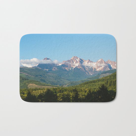 Sunny Mountain Summer Bath Mat