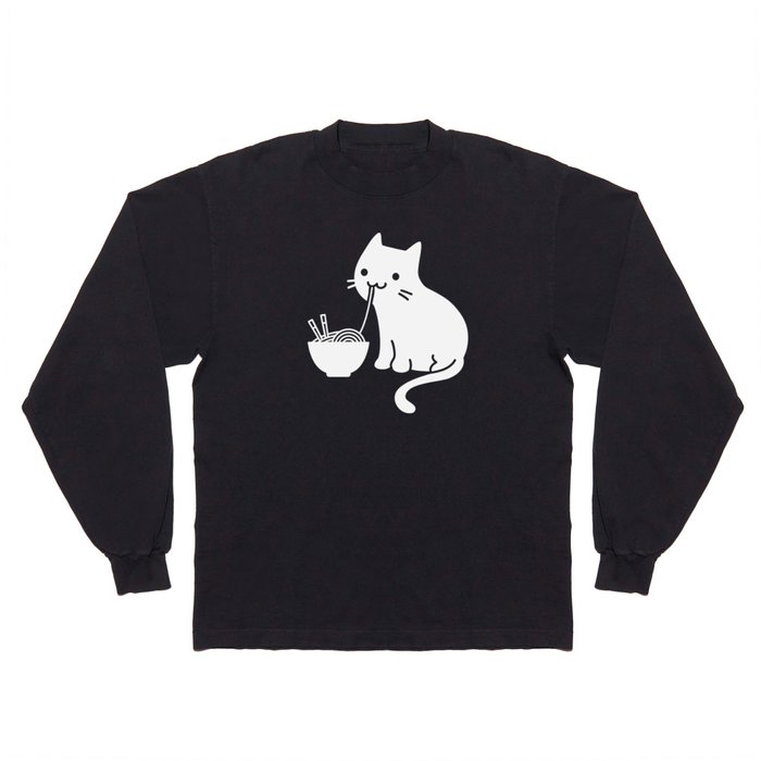 cat ramen Long Sleeve T Shirt