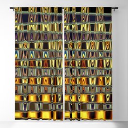 Aesthetic Yellow Tone Abstraction Blackout Curtain