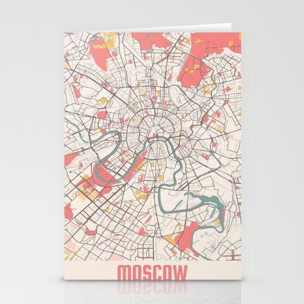 Montreal city map Stationery Cards