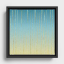 Beautiful Gold Foil Design Framed Canvas