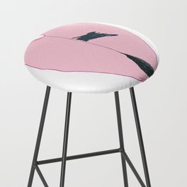 Pink Princess Philodendron Bar Stool