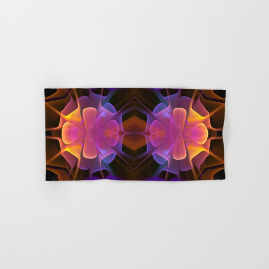 Curves and Colors, geometric abstract Hand & Bath Towel