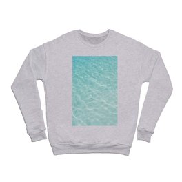Crystal Clear Soft Turquoise Ocean Dream #1 #wall #art #society6 Crewneck Sweatshirt