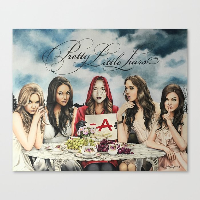 Pretty Little Liars - "Red Coat" | Drawing Canvas Print