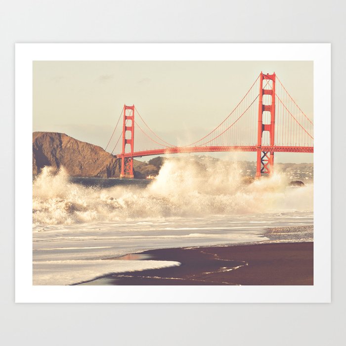 San Francisco Golden Gate. California Love Art Print