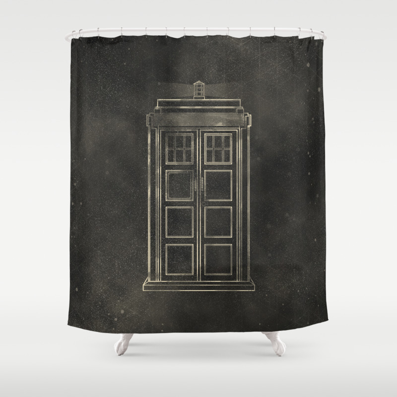 Doctor Who Tardis Shower Curtain By Lindseycowley Society6
