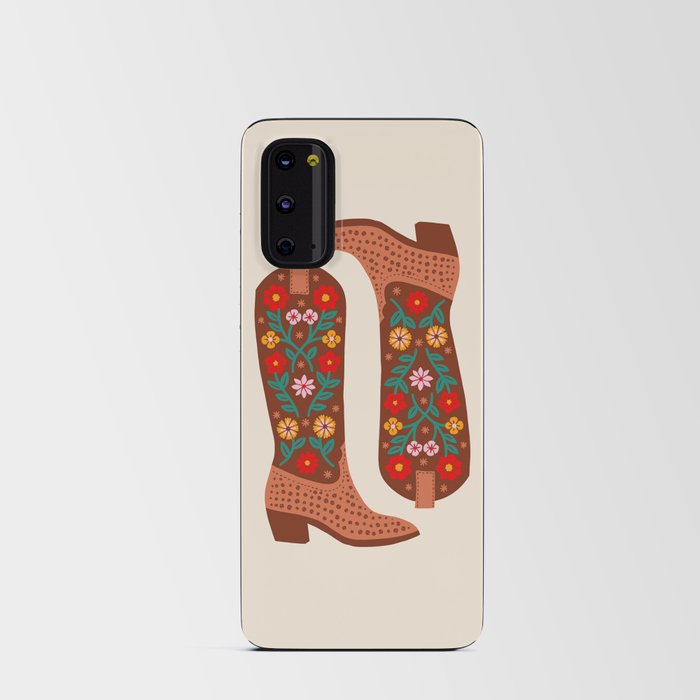 Cowgirl Boots – Bright Multicolor Android Card Case