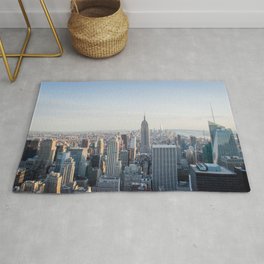 Towers | Urban Landscape Photography of New York City Skyline Buildings Rug