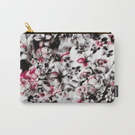 Blurry Floral Carry-All Pouch