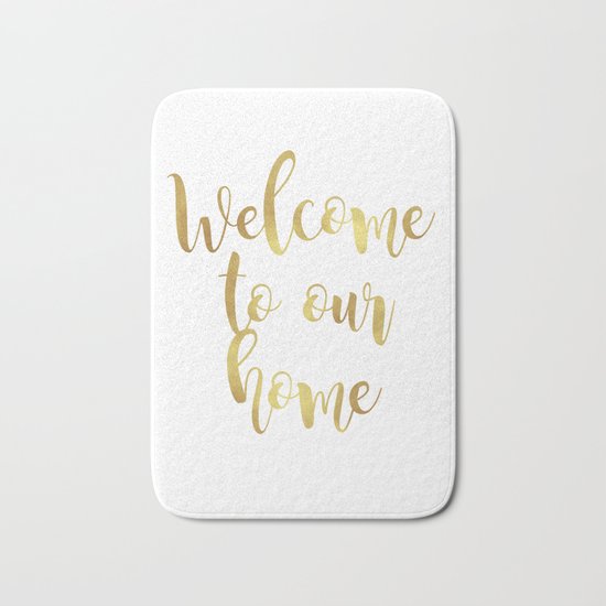 Welcome to our home Bath Mat