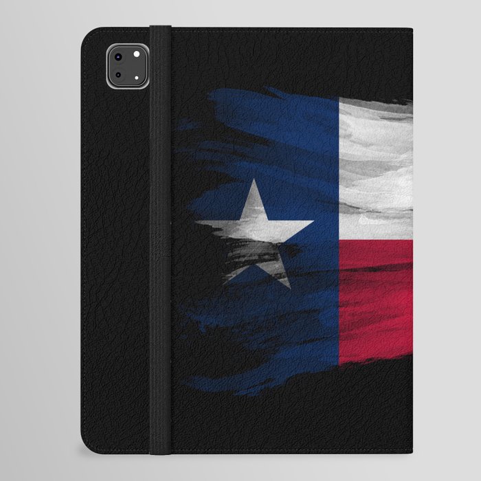 Texas state flag brush stroke, Texas flag background iPad Folio Case