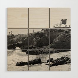 Leo Carrillo State Beach | Malibu California | Black and White Photography | Malibu Photography Wood Wall Art