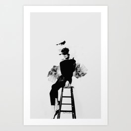Audrey Hepburn print art Art Print