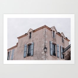 Architecture in France Art Print | Building, Pastel, Wanderlust, Window, Photo, Gebouw, Architecture, France, Travel, Film 