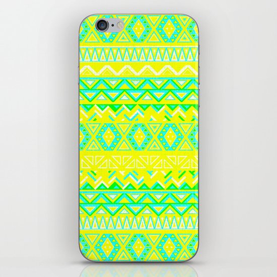 India Style Pattern (Neon) iPhone & iPod Skin
