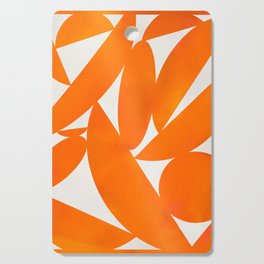 Orange Geometric Abstract Modern Pattern Cutting Board