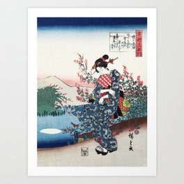 Utagawa Kunisada Japanese woman Art Print