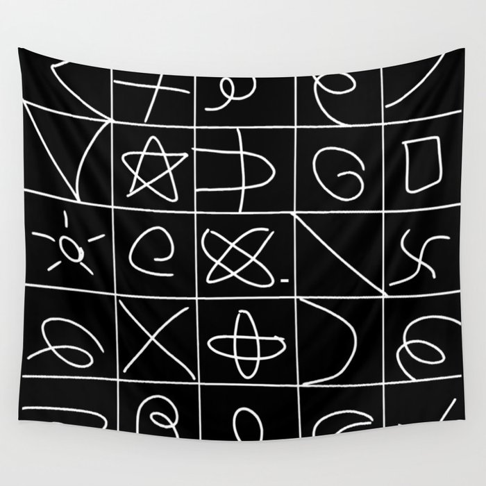 Grid Pattern 2 Wall Tapestry