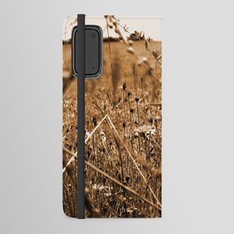 Summer Meadow Sepia Android Wallet Case