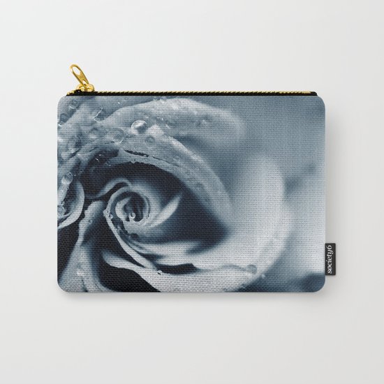 Rose - powder blue Carry-All Pouch