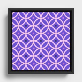 Intersected Circles 4 Framed Canvas