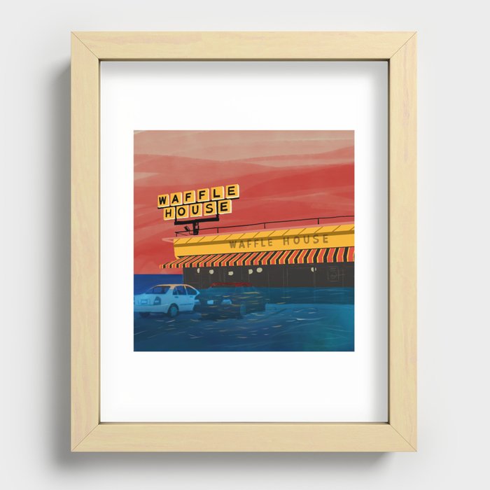 Waffle House, 2060 Recessed Framed Print