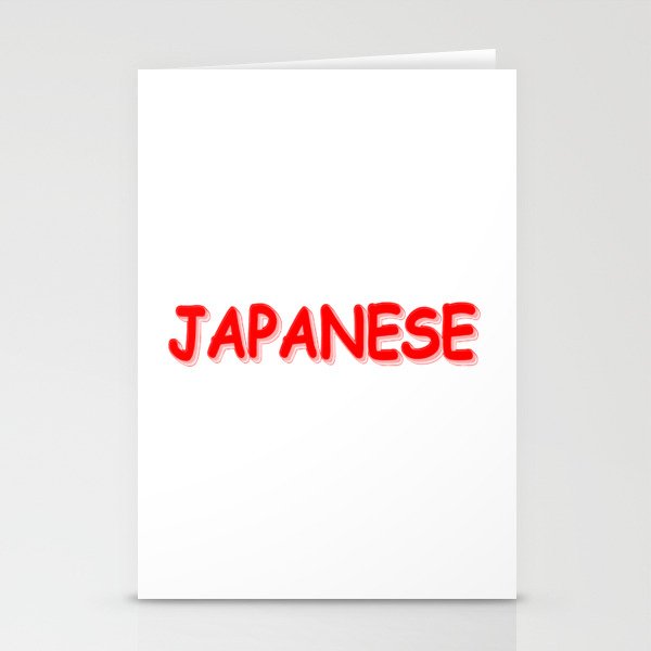 "JAPANESE " Cute Design. Buy Now Stationery Cards
