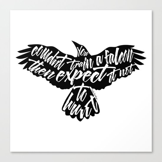 Six of Crows - Falcon design Canvas Print