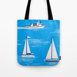 Boats Out to Sea Tote Bag